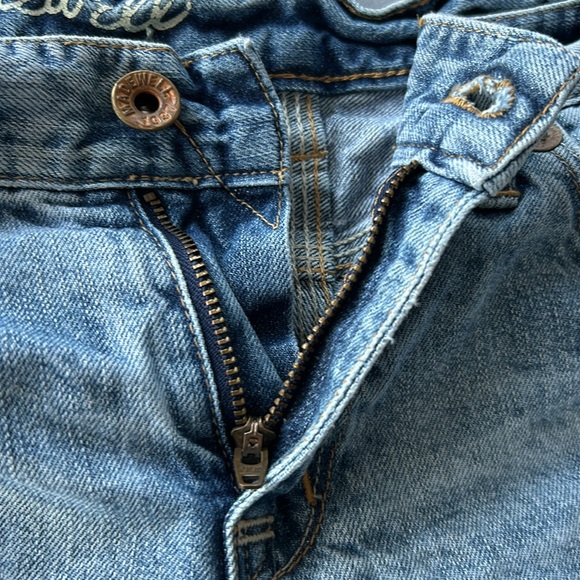 🌻4/$20 Madewell Distressed Bleached Cotton Jean Shorts Size 29 - Picture 11 of 16